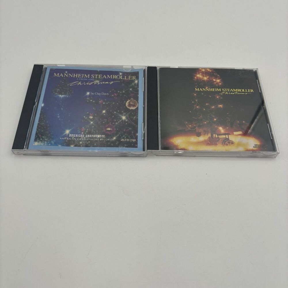 Mannheim Steamroller Christmas A Fresh Aire Christmas 2 CD Lot Chip Davis 1980s